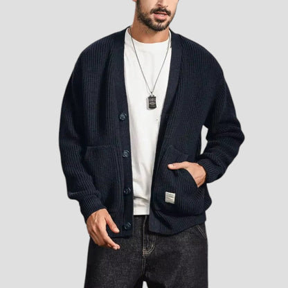 Merino Wool Cardigan For Men