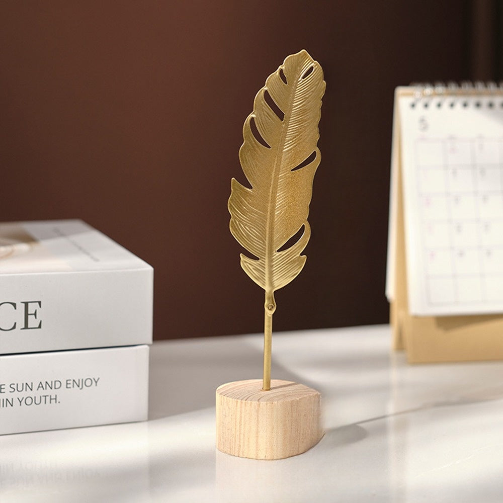 Simple Silver Leaf Wall Art - BritishElegance