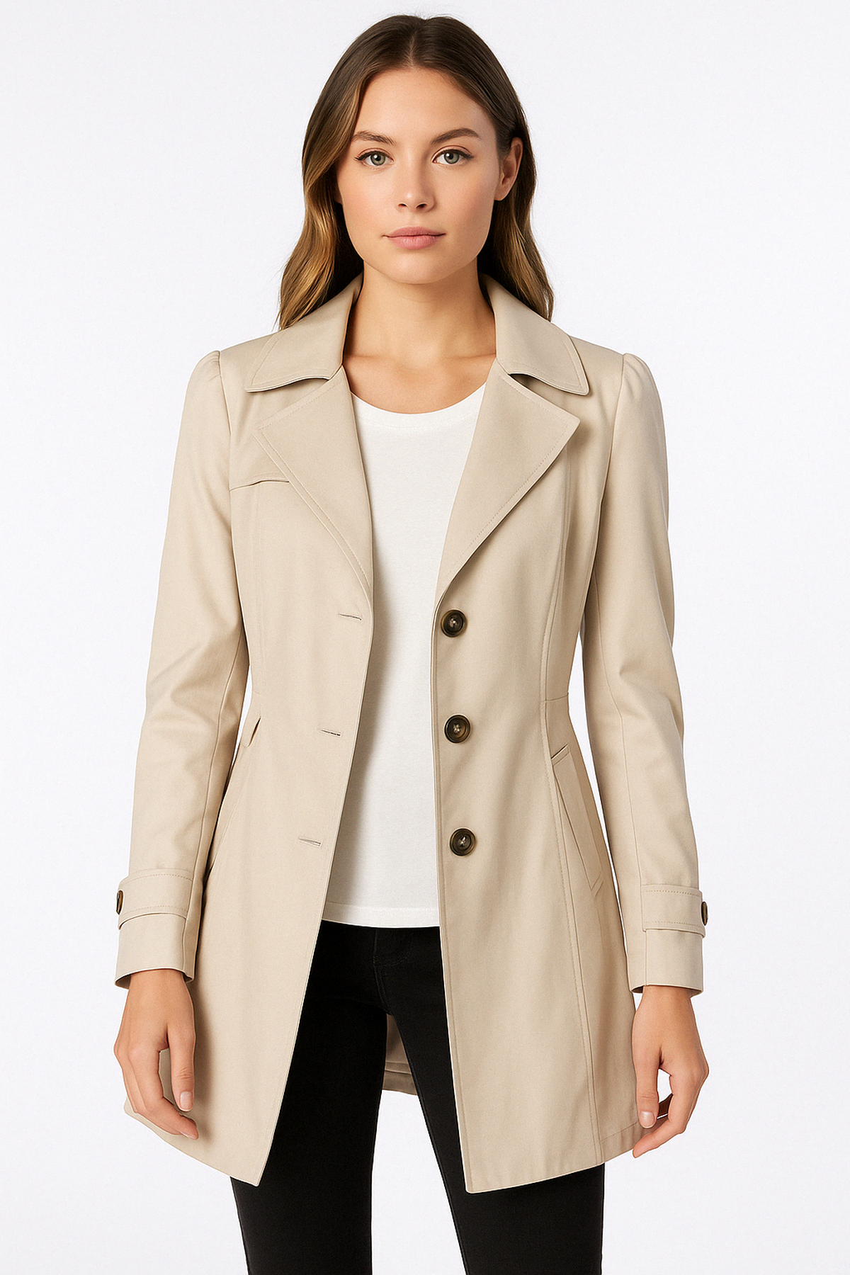 Beatrice – Women’s Mid-Length Trench Coat
