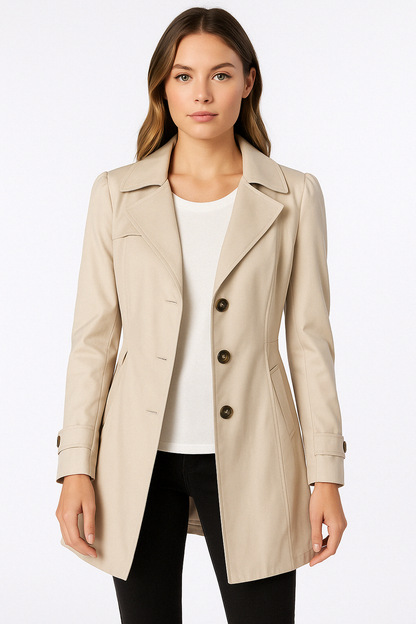 Beatrice – Women’s Mid-Length Trench Coat