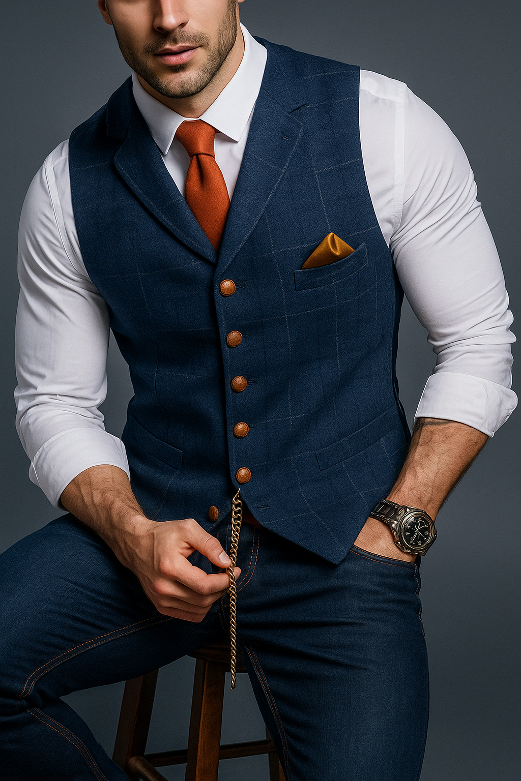 Classic Men's Sleeveless Tank Top - BritishElegance