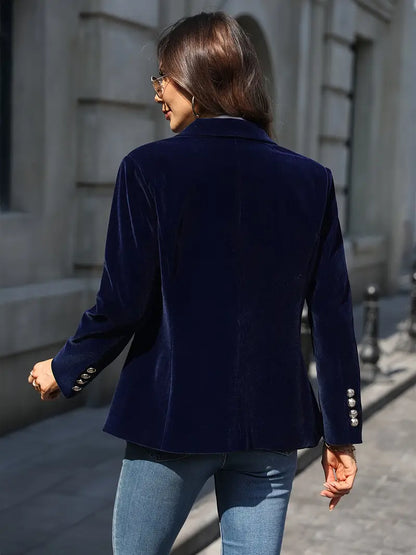Millie – Women's Gold Buttons Blazer