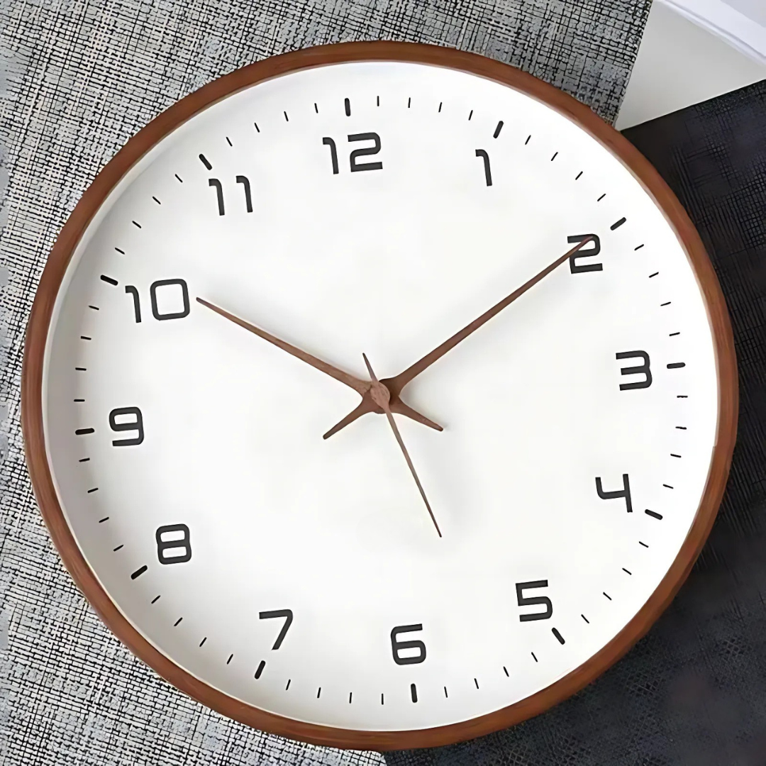 Simple Wooden Home Clock - BritishElegance