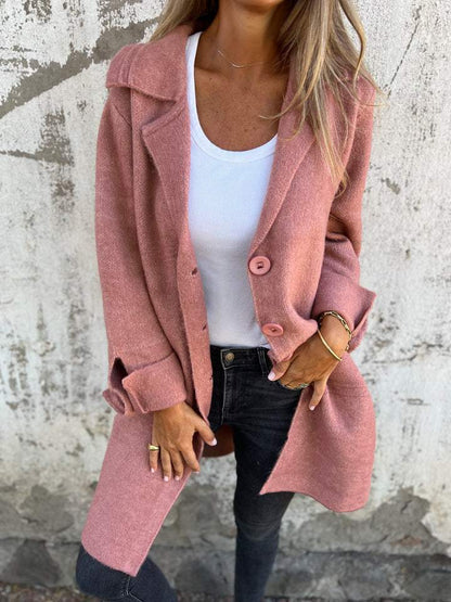Mireille | Women’s Long Coat – Elegant Wool Blend Design with Lasting Charm