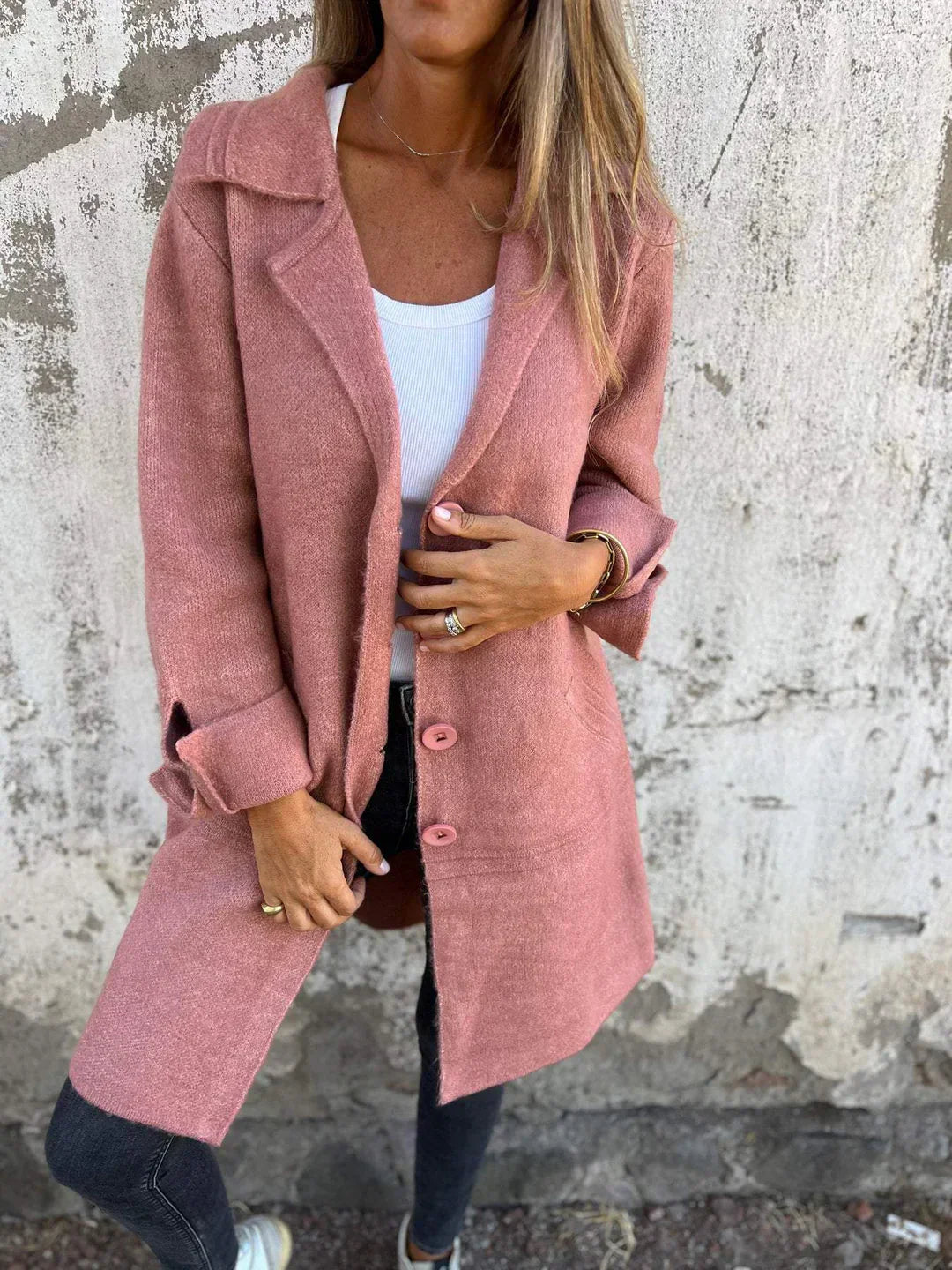 Mireille | Women’s Long Coat – Elegant Wool Blend Design with Lasting Charm