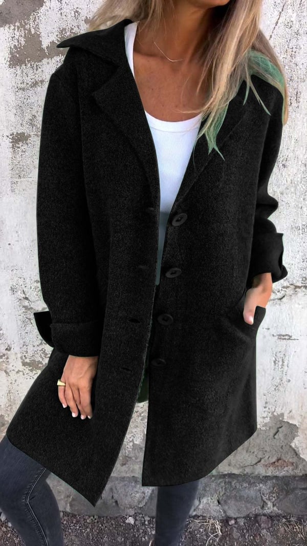 Mireille | Women’s Long Coat – Elegant Wool Blend Design with Lasting Charm