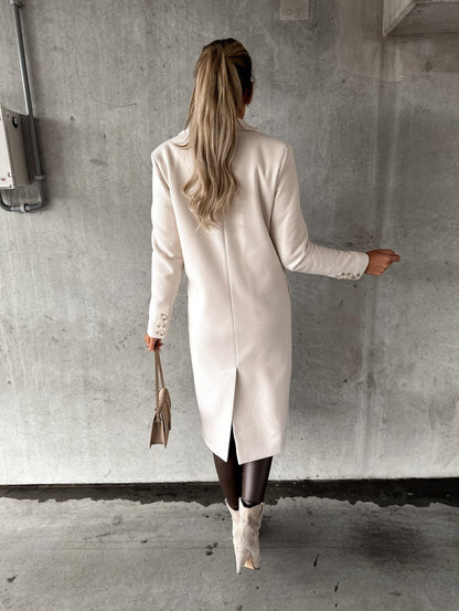 Marina | Stylish long women's coat with an elegant fit