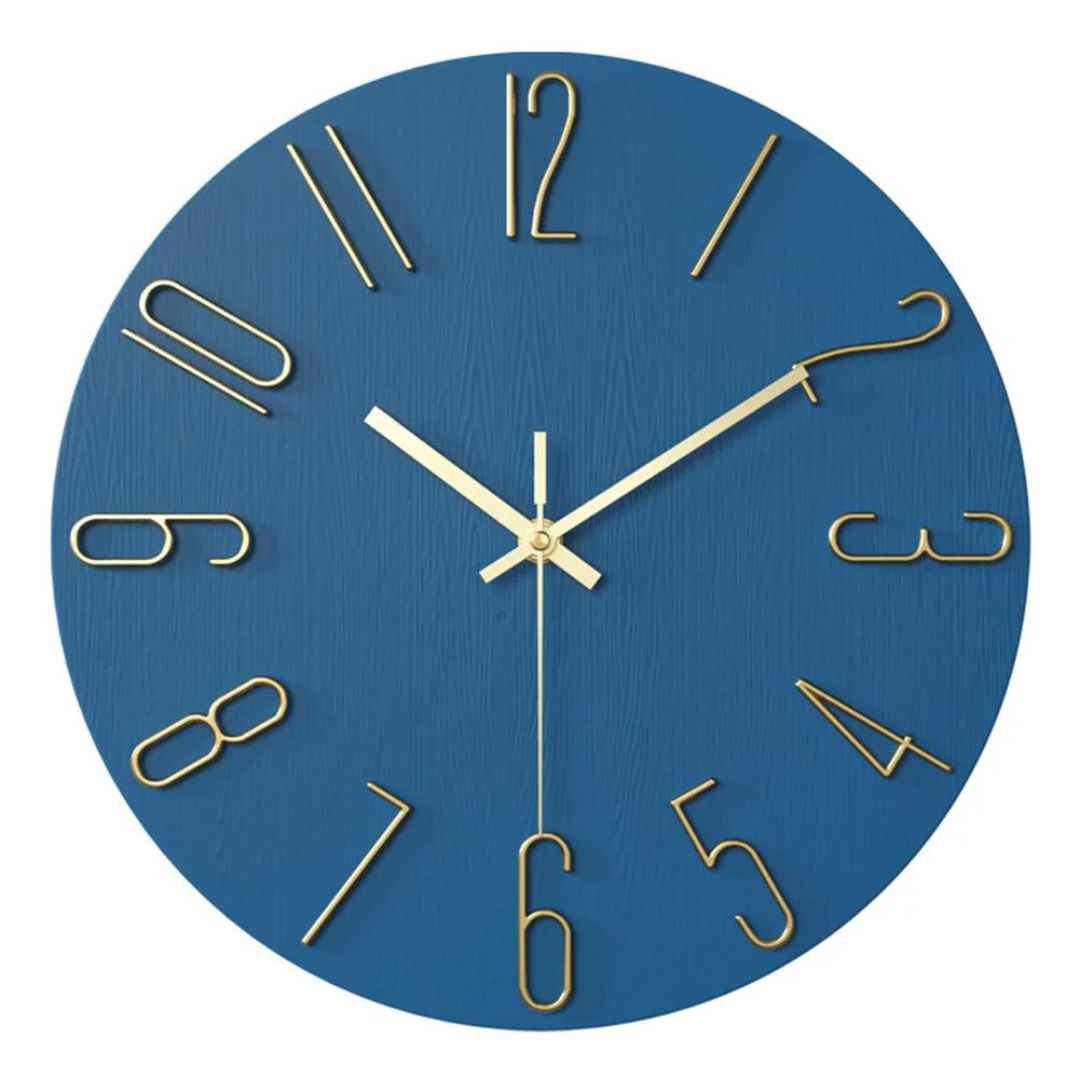 Simple Large Quartz Wall Clock - BritishElegance
