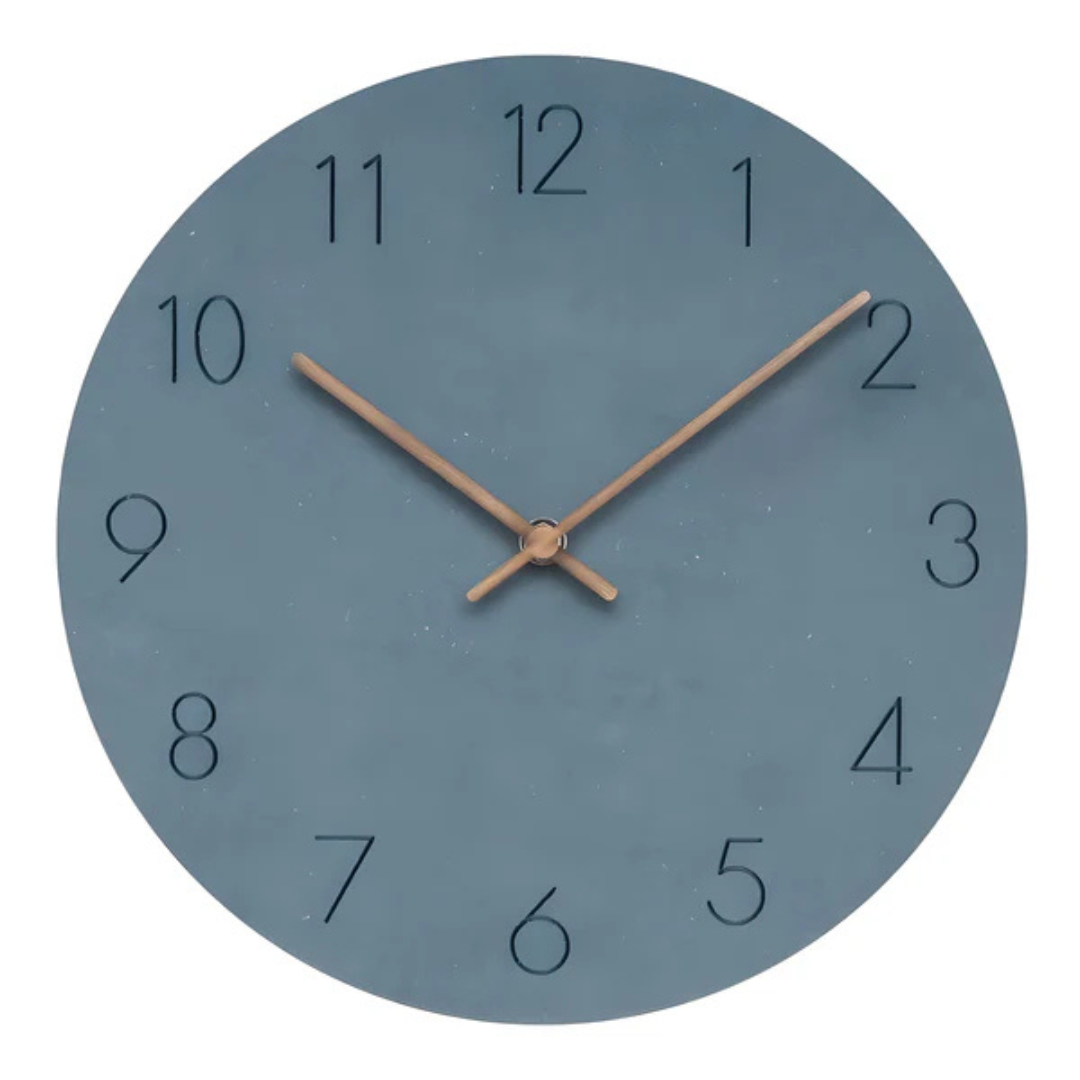 Simple Quiet Wall Clock - BritishElegance