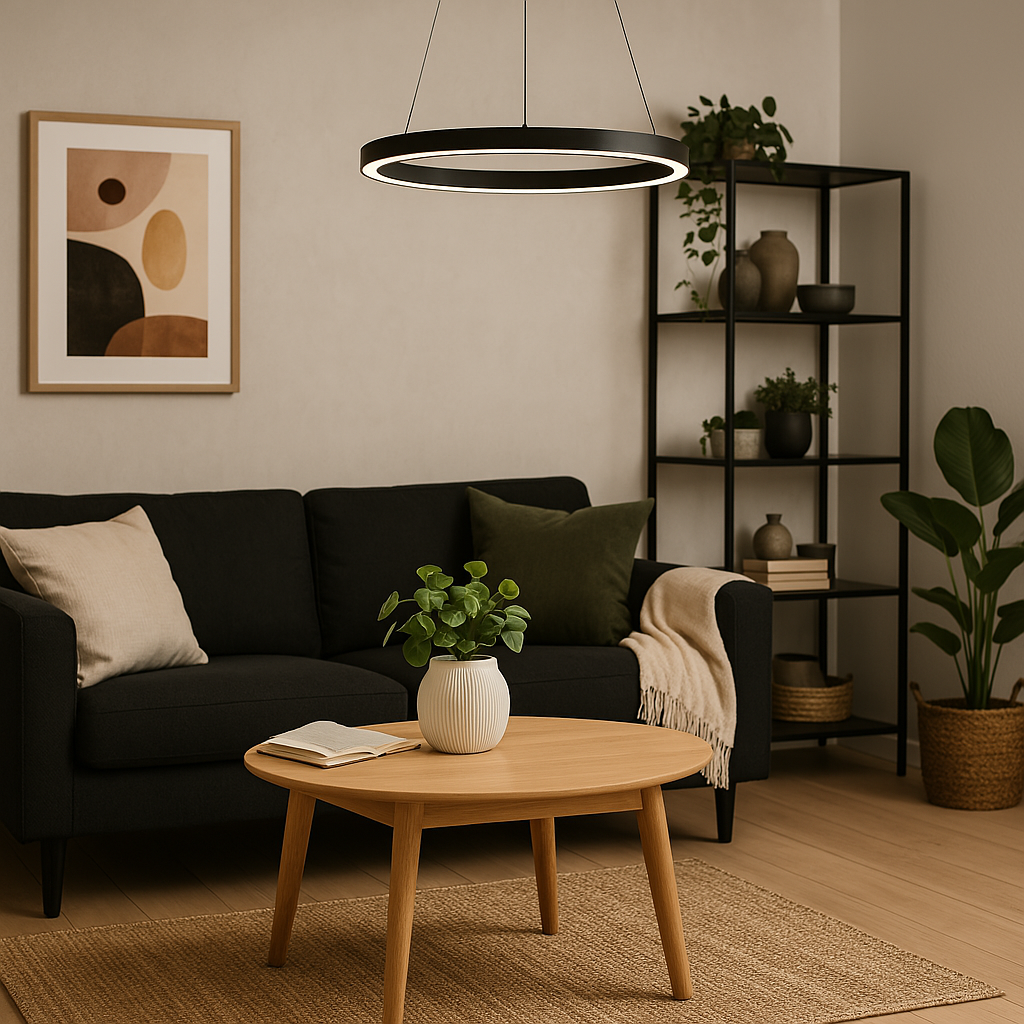 Bright Round LED Hanging Light for Home and Office