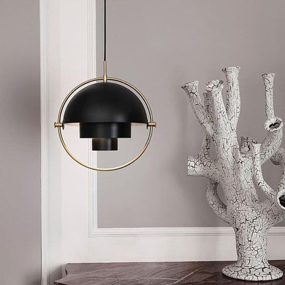 Layered Glass Pendant Light With Nested Shades - BritishElegance