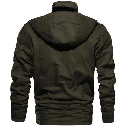 Multi-Pocket Military Jacket for Men