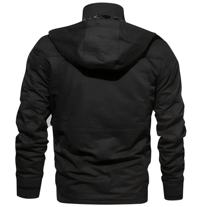 Multi-Pocket Military Jacket for Men