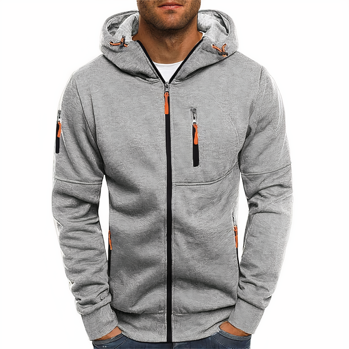 Nathan zippered hoodie