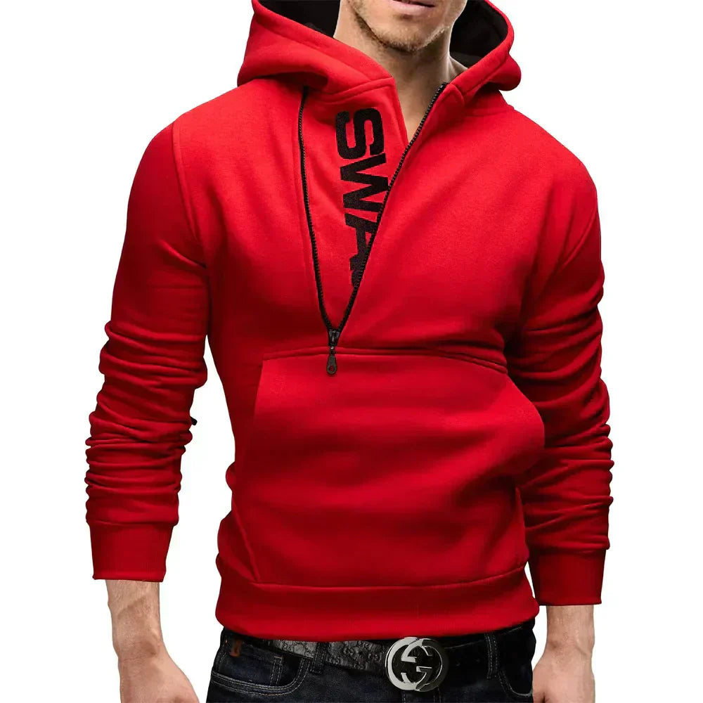 Neil: Side-zip stylish hoodie