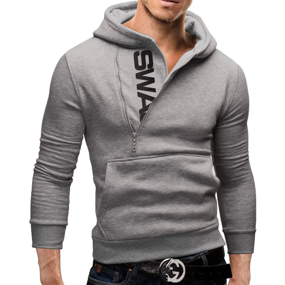 Neil: Side-zip stylish hoodie