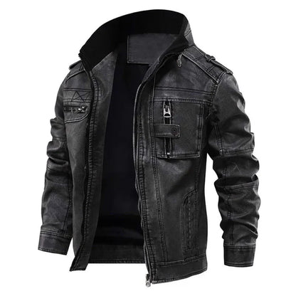 Black Leather Jacket for Men