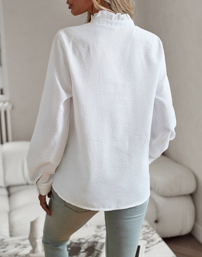 Sophie – Women’s Ruffled Button-Up Blouse