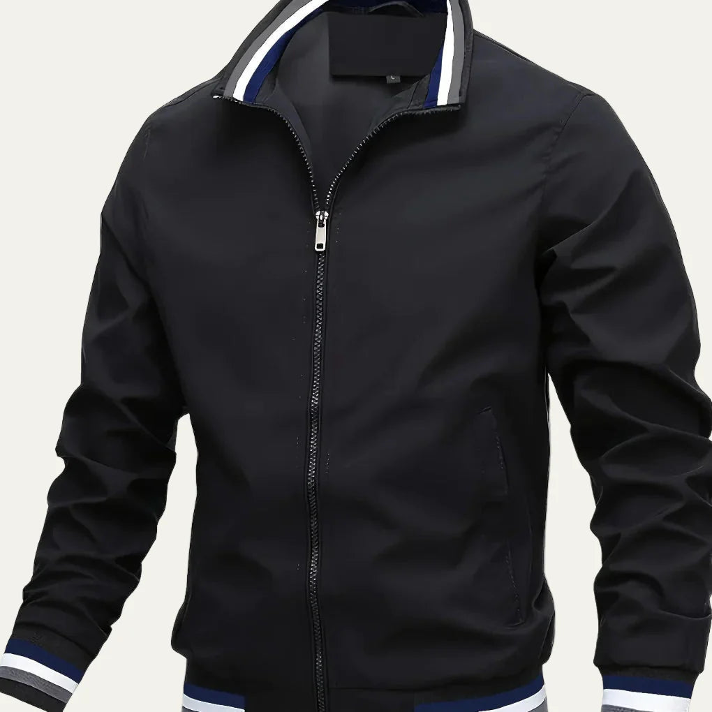 Men’s Oversized Stand Collar Outdoor Bomber Jacket