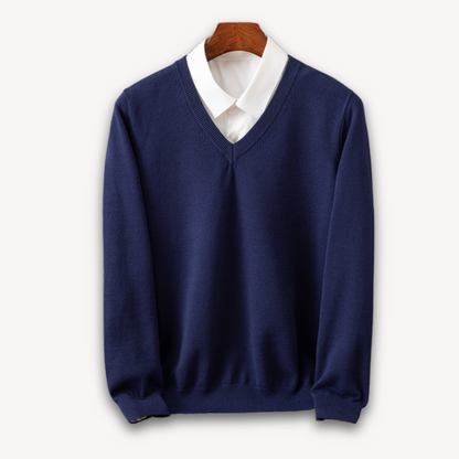 Mark | Men's Elegant V-Neck Cashmere Sweater