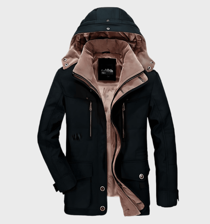 Warm Men's Hooded Winter Parka Coat