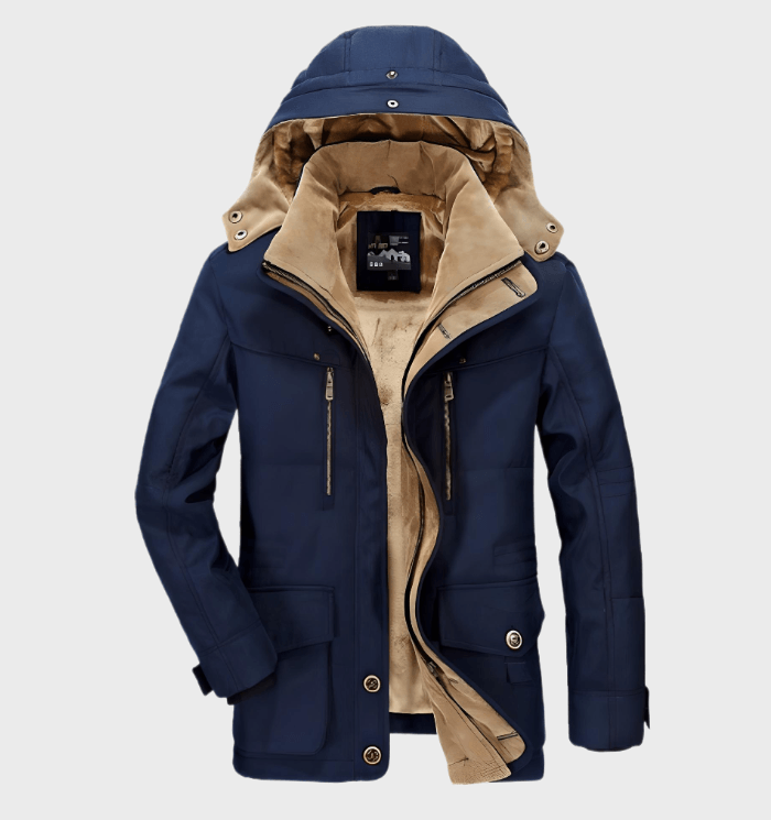 Warm Men's Hooded Winter Parka Coat