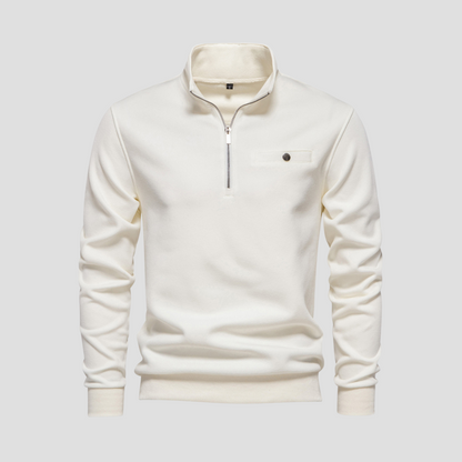 Men’s Minimalist Quarter-Zip Pullover