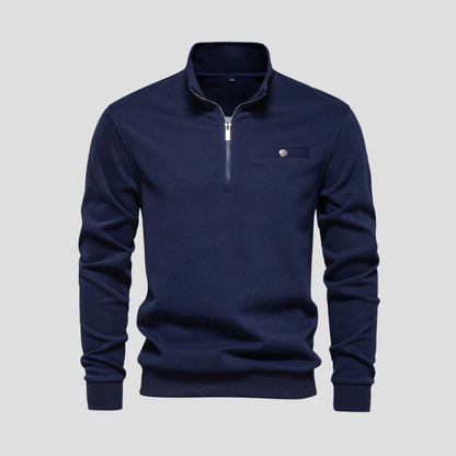 Men’s Minimalist Quarter-Zip Pullover