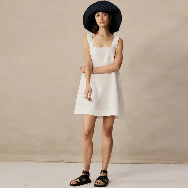 Sunny Sleeveless Backless Mini Summer Dress