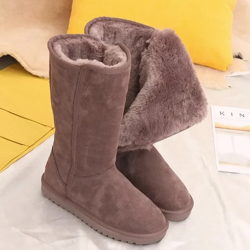 Warm Waterproof Women's Winter Snow Boots - BritishElegance