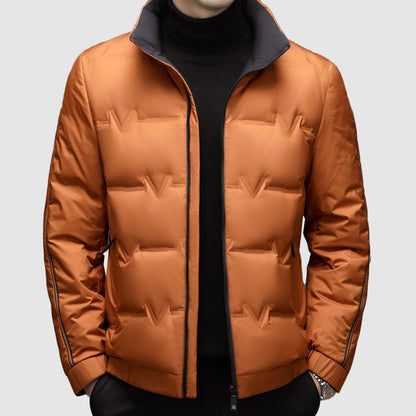 Cevori Quilted Style Stand-Up Collar Puffer Jacket
