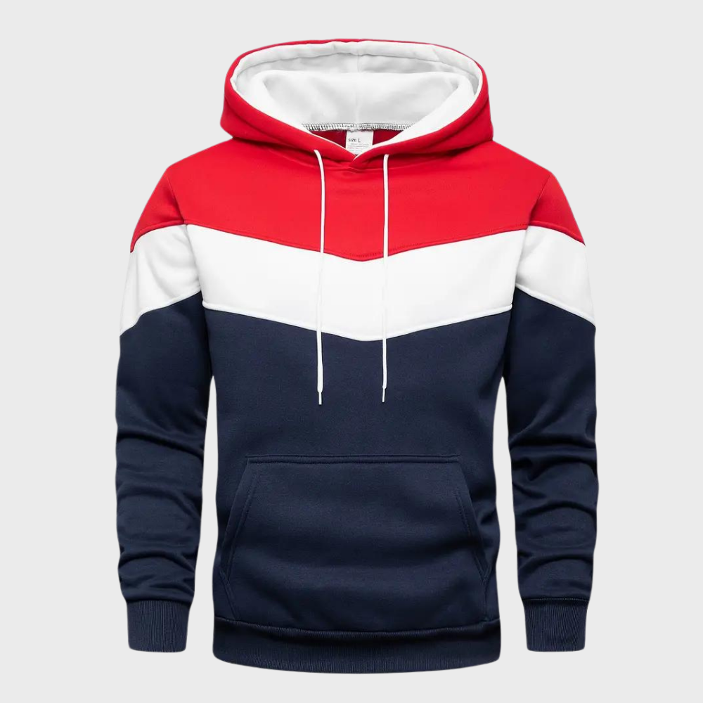 Niels: A fashionable men's hoodie with an adjustable hood