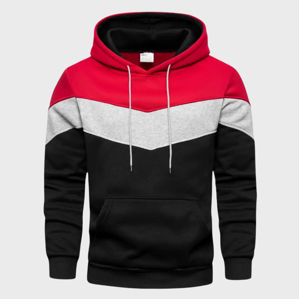 Niels: A fashionable men's hoodie with an adjustable hood