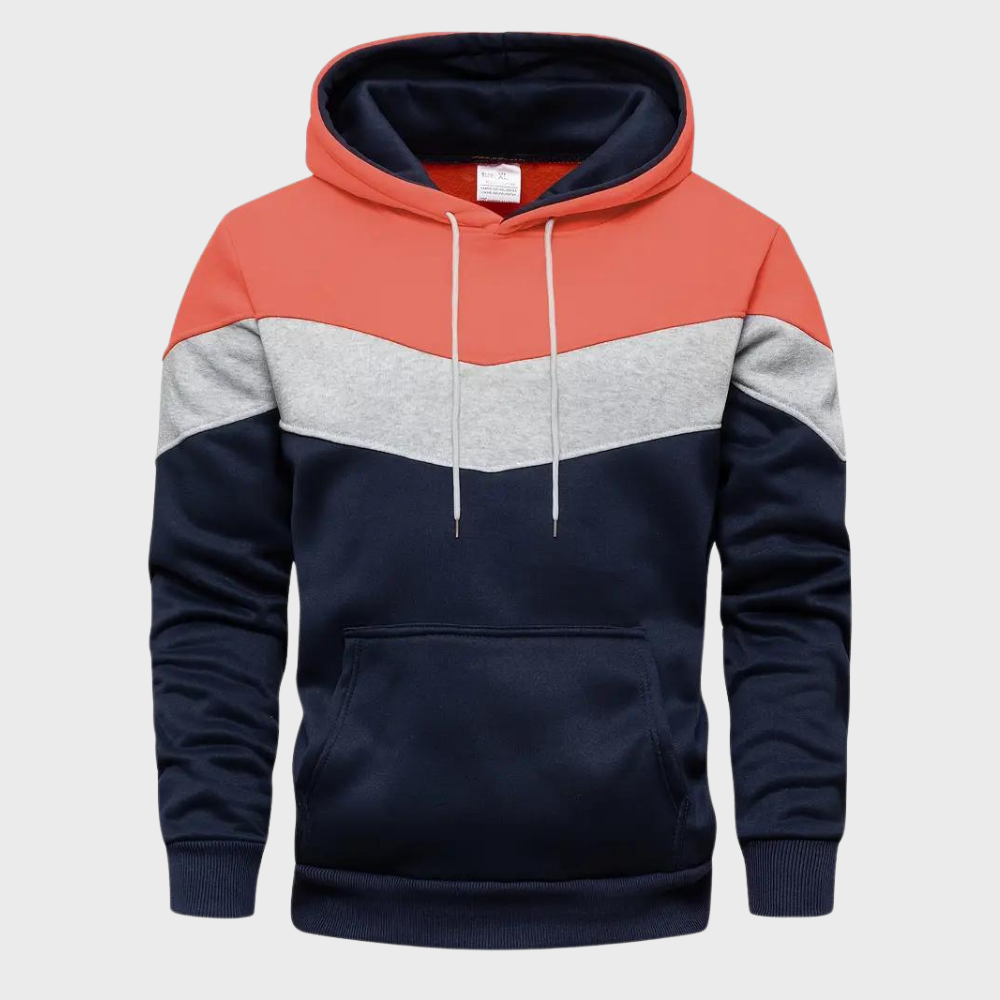 Niels: A fashionable men's hoodie with an adjustable hood
