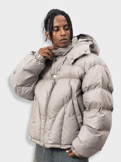 Logan | Stylish Men’s Winter Hooded Parka Puffer Jacket — Insulated and Warm
