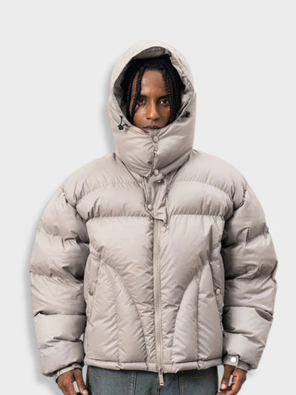 Logan | Stylish Men’s Winter Hooded Parka Puffer Jacket — Insulated and Warm