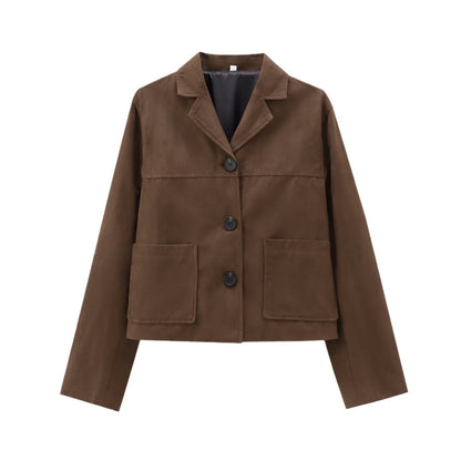 Leni | Oversized Suede Jacket in Street Style Look