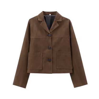 Leni | Oversized Suede Jacket in Street Style Look
