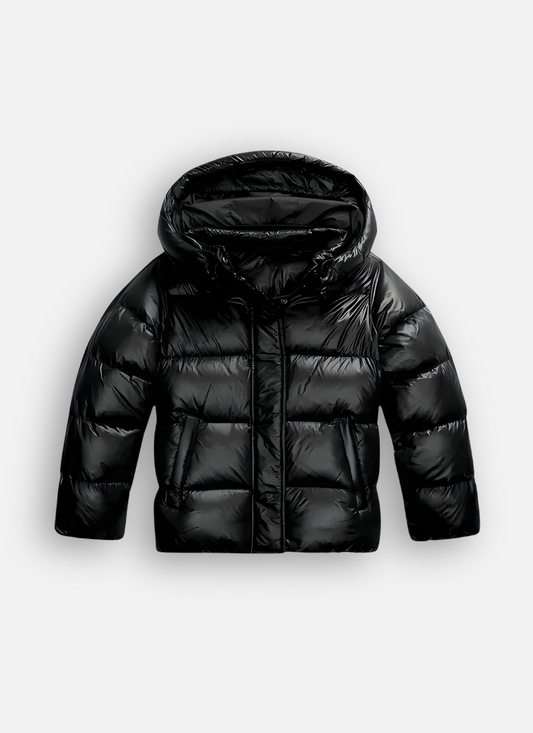 Valerie | Luxury Slim Fit Puffer Jacket with Glossy Finish