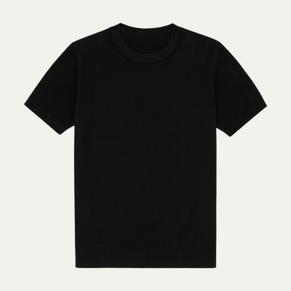 The Evoque Men’s Slim Fit Cashmere Shirt – Lightweight Short Sleeve Knit