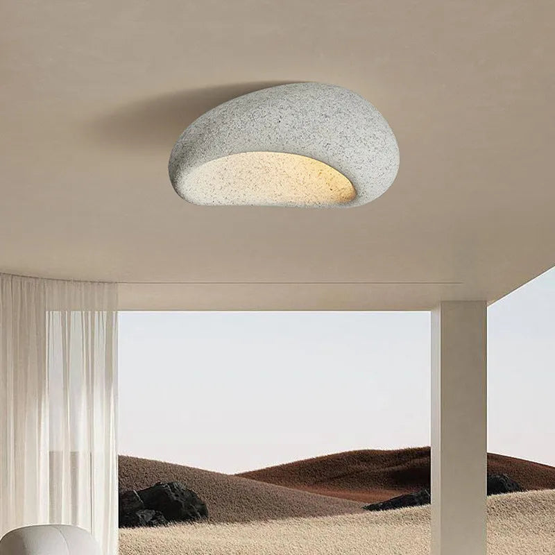 Simple Japanese Style Ceiling Lamp Warm Ambient Glow