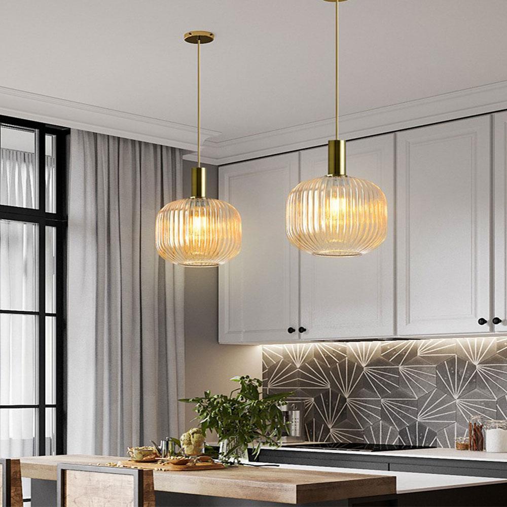 Stylish Clear Glass Drop Pendant Light