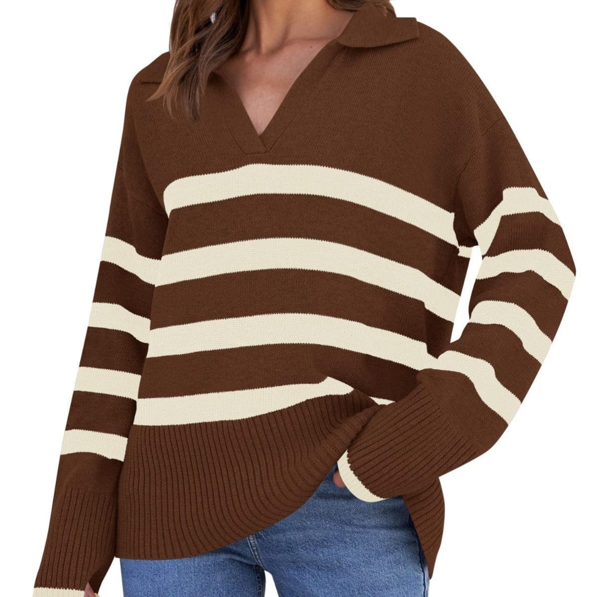 Cozy Oversized Winter Sweater Modern Casual Style