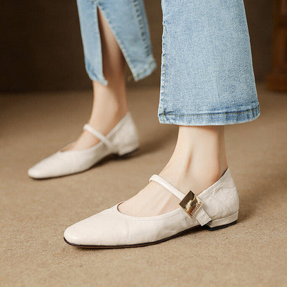 Melona Genuine Leather Pumps