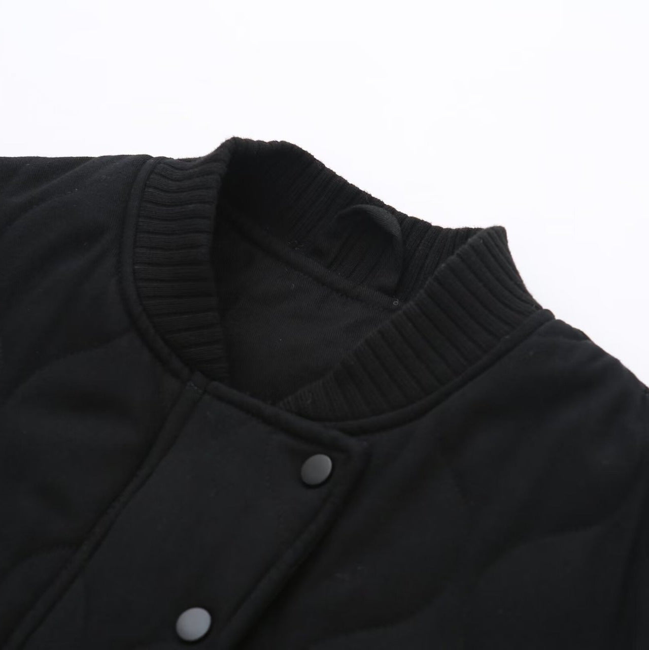 Women’s Quilted Snap Button Bomber Jacket