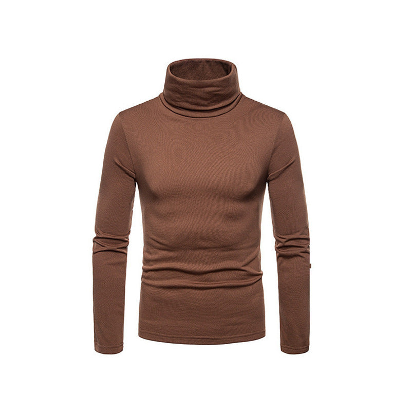Men’s Form Fitting Soft Knit Turtleneck Top
