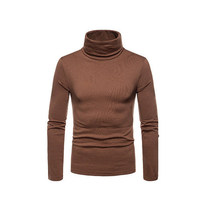 Men’s Form Fitting Soft Knit Turtleneck Top