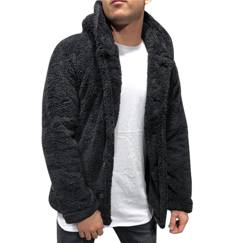 Cevori Cozy with Wide Lapels Teddy Jacket