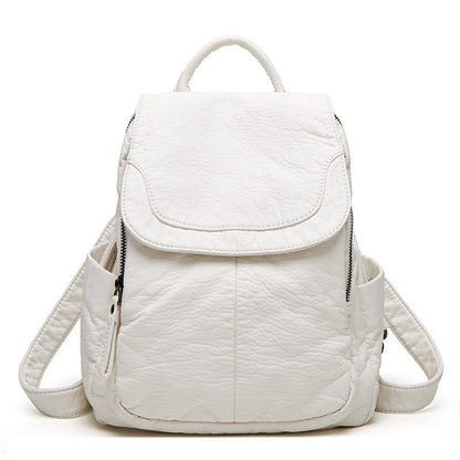 VogueStyle backpack - Fashionable, soft leather & lots of storage space