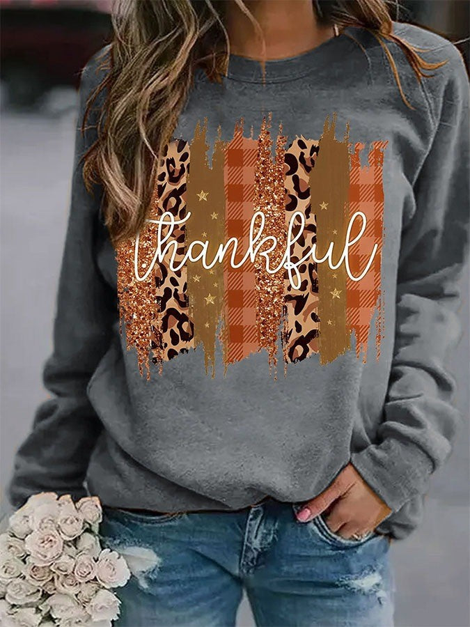 Fall Fashion Pumpkin Graphic Sweatshirt